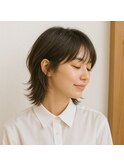 大人女性のウルフレイヤースタイル　20代 30代 40代 50代 60代