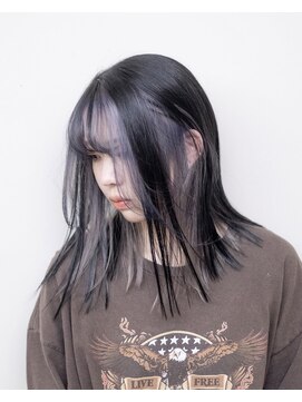 ルプラ ブリリアント(le-pla brilliant) 切りっぱなしボブ/外ハネ/ダブルカラー/インナーカラー/豊橋