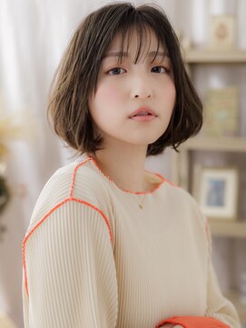 カバーヘア ブリス 志木南口駅前店(COVER HAIR bliss) 乾かすだけラフウェーブ小顔AラインボブTd1志木20代30代40代