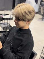 アウル 心斎橋(owl)&nbsp;シースルーマッシュ/ミルクティーベージュ/エンドカラー/メンズ