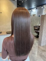 イーラヘアー(ERA HAIR)&nbsp;透明感ココアブラウン艶カラーストレートロングヘア髪質改善