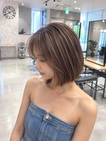 リーチェ(ReCHE by CAPA(旧：CAPA茅ヶ崎店）)&nbsp;ハイライトレイヤーカットダークパープル夏ミルクブラウン23