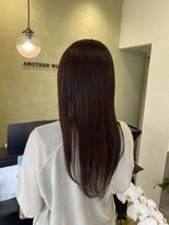 アナザーワールドノード(ANOTHER WORLD NODE)&nbsp;魅せる艶髪。メテオカラー×大人上品ストレートロング