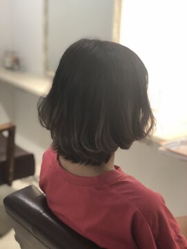 シアン(CYAN) グラデーションハイライト　グレーアッシュ