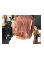 リジョイスヘア(REJOICE hair)&nbsp;【REJOICE hair 】ピュアピンオレ　担当mido