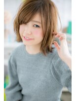 ミック 日暮里店(miq) くびれ外ハネボブ★フレンチガーリーエアリーミディb1