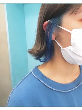 アクト 原宿(ACT) inner Blue インナーカラー