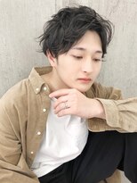 シスタ(SISTA)&nbsp;【SiSTA】田中黒髪韓国マッシュセンターパートツーブロック