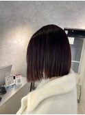 切りっぱなしボブ