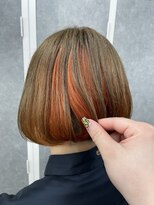 ドレスヘアーガーデン(DRESS HAIR GARDEN) beige × orange