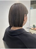 オリーブカラー/ストレートボブ/ミニボブ/ナチュラルボブ