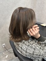 ルーツ(Roots)&nbsp;☆透明感カラー/柔らかベージュ/レイヤーボブ/似合わせカット☆