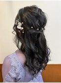 結婚式/お呼ばれヘア/ハーフアップ/ヘアセット/和光市