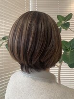 アース 三田南ウッディタウン店(HAIR&MAKE EARTH)&nbsp;白髪ぼかしハイライト×ナチュラル透明感アッシュカラー
