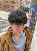 スペインカール/スパイキーショート/フェザーパーマ/メンズｒ