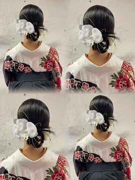 シエンゴールド(CIEN gold) タイトシニヨン カチモリ 袴ヘア #浜松駅 #ヘアセット#袴ヘア