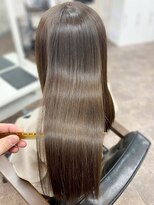 ハーシーバイアポロ 相模大野(HERSHE by apollo)&nbsp;x髪質改善/ホワイトグレージュ/レイヤーカット/チェリーブラウン