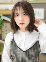 カバーヘアアンドスパ ブリス 浦和(COVER HAIR&SPA bliss) グレーベージュシースルーバング韓国風ロブc6浦和20代30代40代