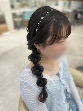 サクララ(Sakura la) 編み下ろし／結婚式お呼ばれヘア/参列ヘア/二次会ヘア