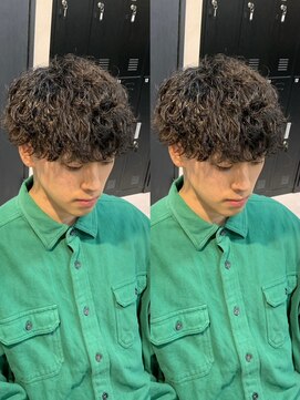 アッドバイケーツー 心斎橋(add by k-two Men's) 刈り上げマッシュ/波巻きプードル