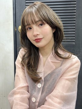 トレス(TRESS) レイヤー/顔まわりレイヤー/顔まわりカット/ブリーチなしカラー