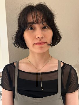 ノラギンザユー(NORA GINZA/U) ニュアンスボブパーマフレンチボブショートボブ