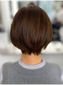似合わせショート/ショートボブ/マロンベージュ/江坂