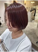 30代40代50代与野/イメチェン大人女性/ボルドーカラー