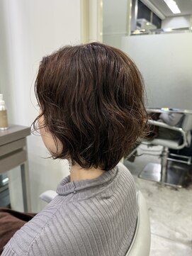 アルテヘアー(arte HAIR) 【arte  HAIR】ボブパーマ/ハイライト/白髪ぼかしカラー