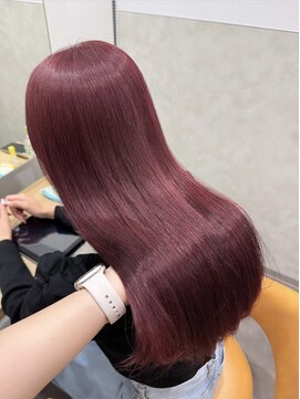 【Lufeli】内海ひなのボルドーカラー／ワインレッド