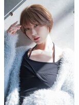 カライングドゥ(ing deux)&nbsp;大人可愛い20代30代40代黒髪前下がりショートボブ丸みショート◎