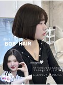 切りっぱなしボブ/韓国巻き/顔周りカット