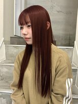 ヨーク(YOKE)&nbsp;【YOKE】ダークレッドブリーチなしダブルカラーボルドー暖色