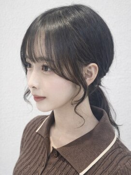 ムーン 仙台一番町店(OON) 顔まわりレイヤー/前髪カット/おくれ毛カット/韓国レイヤー/仙台