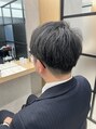 アース コアフュールボーテ 上田店(EARTH coiffure beaute)&nbsp;刈り上げて前髪あげるスタイルです！軽くワックスつけて決まる！