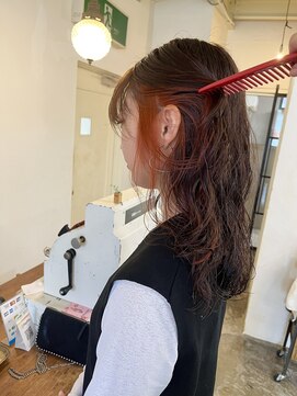 スロウ(sloe) オレンジインナーカラー