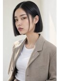62. 髪質改善カラーエステ/大人ショートボブ/グレージュ