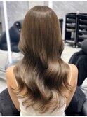 ヘーゼルベージュ/ブリーチなしダブルカラー　20代30代40代
