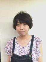 ヘアデザイン ラポール 茨木店(hair design Rapport)&nbsp;ノームコア、ランダムカール、似合わせカットでエアリーショート