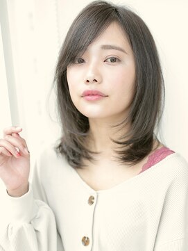アグ ヘアー マイン 広島舟入店(Agu hair mine) 品よく清楚な内巻きミディ