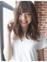 チョビー 銀座(chobii)&nbsp;道村/デジタルパーマ/ローライト/アッシュブラウン/厚めバング