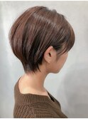 丸み/くびれ/耳かけショートボブ/ワンサイドボブ  大澤 龍平