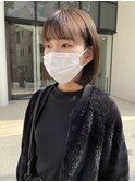 マスクしていても可愛いボブ×柔らかベージュ　Sac.栃木優佑
