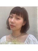 #ボブ　#外ハネ　#切りっぱなし