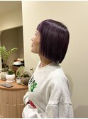 オン眉/purple bob