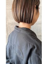 髪質改善と縮毛矯正の専門店 サンティエ(scintiller)&nbsp;大人綺麗な小顔襟足スッキリショートボブ　30代40代50代