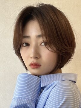 ロンドブルーム 天神大名店(Lond Bloom) 大人ショートボブショートカットココアアッシュくびれミディ