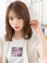 エイトサロン 八潮(8salon)&nbsp;八潮/髪質改善/フェザーバング×ベージュピンクのラフロブヘアg