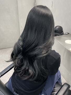 オニキス(ONYX) 地毛風ダークグレー韓国レイヤー【chisato指名】