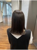切りっぱなしでツヤツヤ質感！切りっぱなしロブ